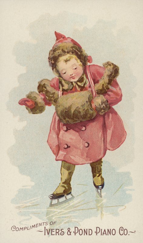 Girl Ice Skating by American School