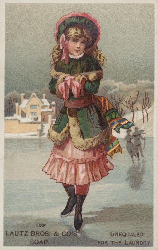 Girl Ice Skating by American School