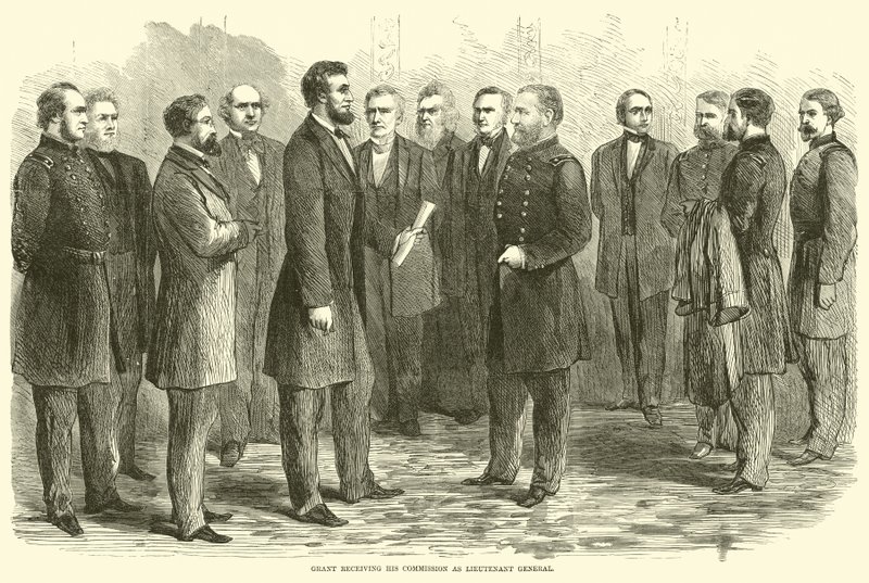 Grant Receiving His Commission as Lieutenant General, May 1864 by American School