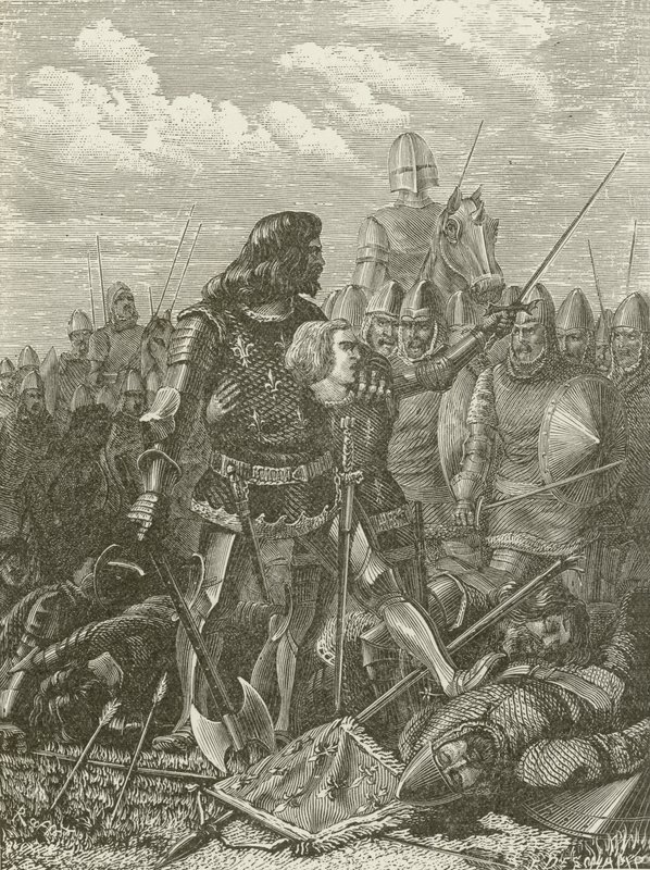 Henry V at the Battle of Agincourt by American School