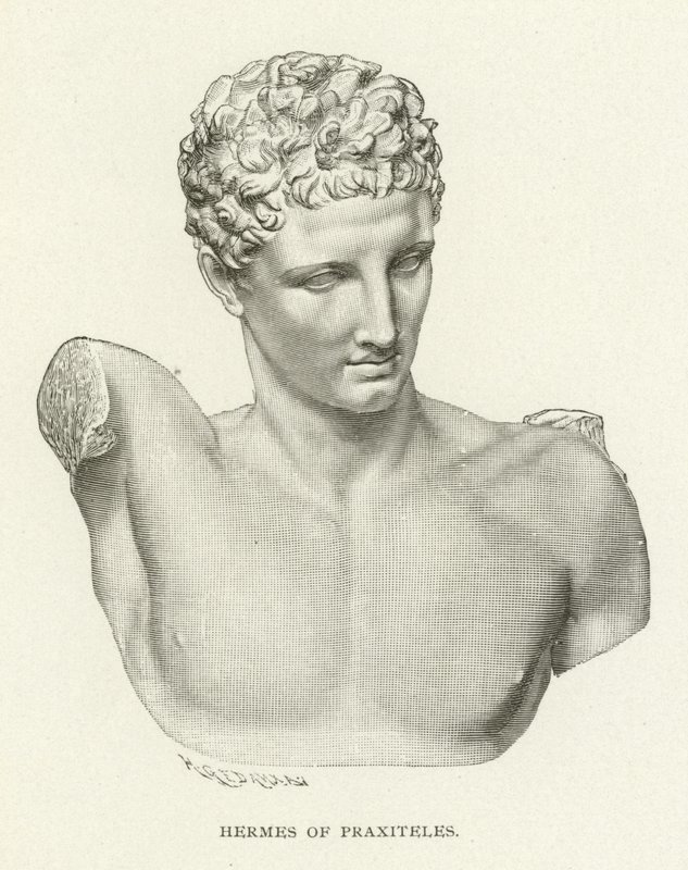 Hermes of Praxiteles by American School