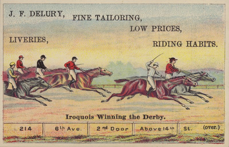 Horse Racing, The Derby by American School