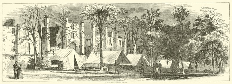 In camp at Warrenton Springs, October 1863 by American School