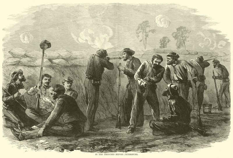 In the Trenches Before Petersburg, August 1864 by American School