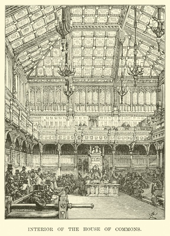 Interior of the House of Commons by American School