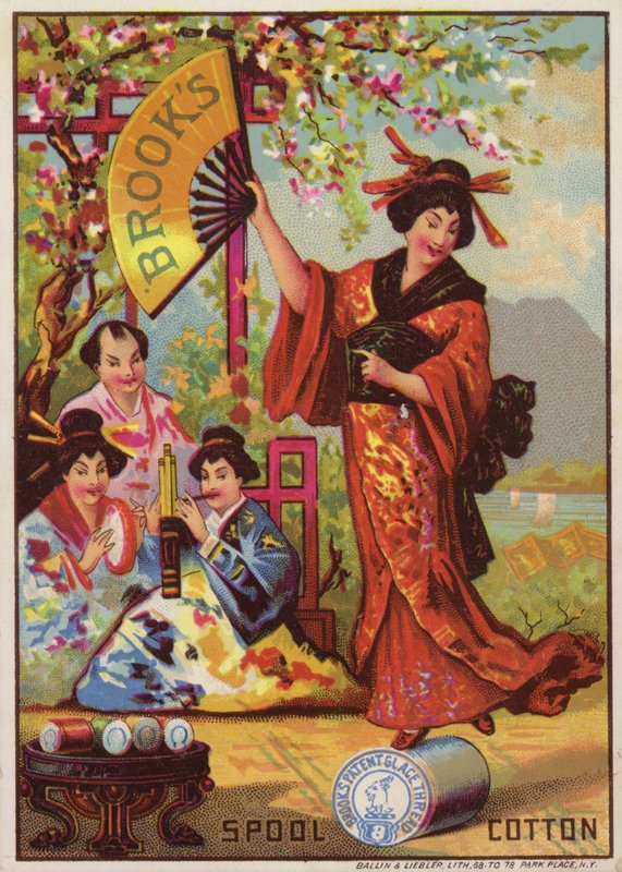 Japanese Lady Dancing on Cotton Reel by American School