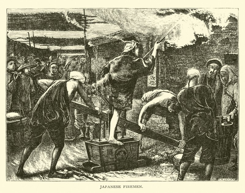 Japanese firemen by American School
