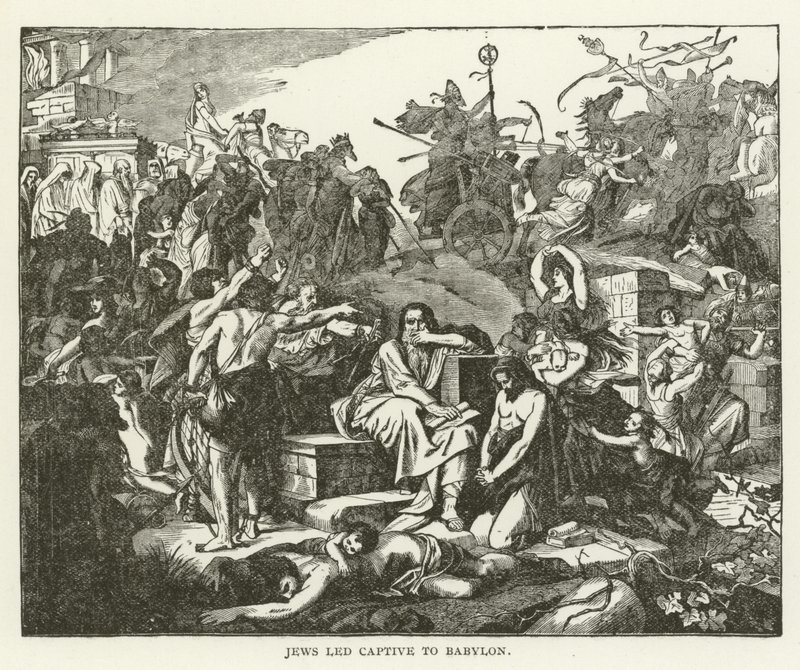 Jews led Captive to Babylon by American School