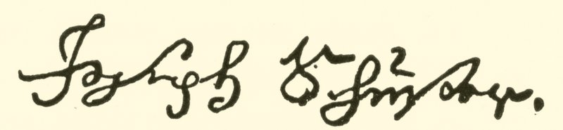 Joseph Schuster, 1748-1812, Signature by American School
