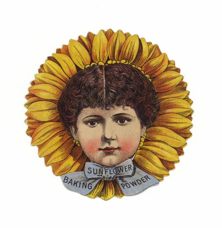 Lady Wearing Sunflower Hat, Head Only by American School