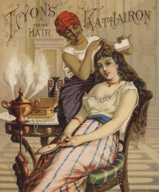 Lady Having Hair Treated by American School
