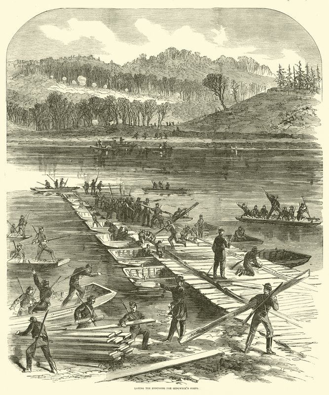 Laying the Pontoons for Sedgwick