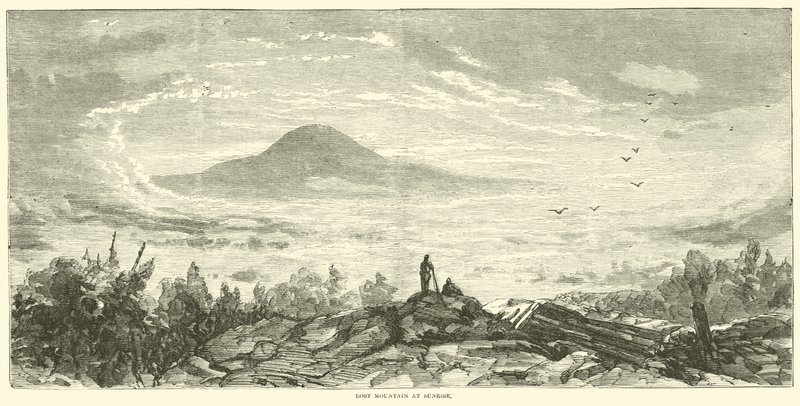 Lost Mountain at Sunrise, June 1864 by American School