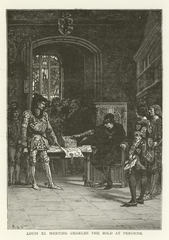 Louis XI Meeting Charles the Bold at Peronne by American School