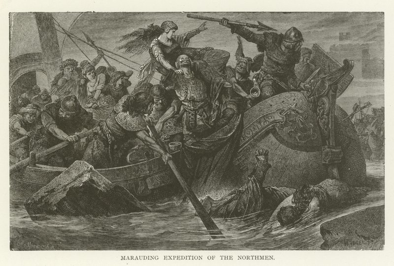 Marauding Expedition of the Northmen by American School