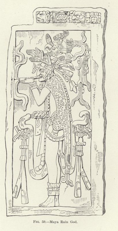 Maya Rain God by American School