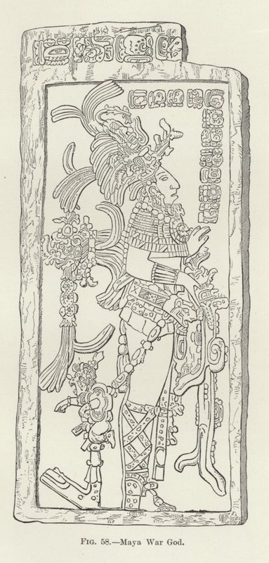 Maya War God by American School