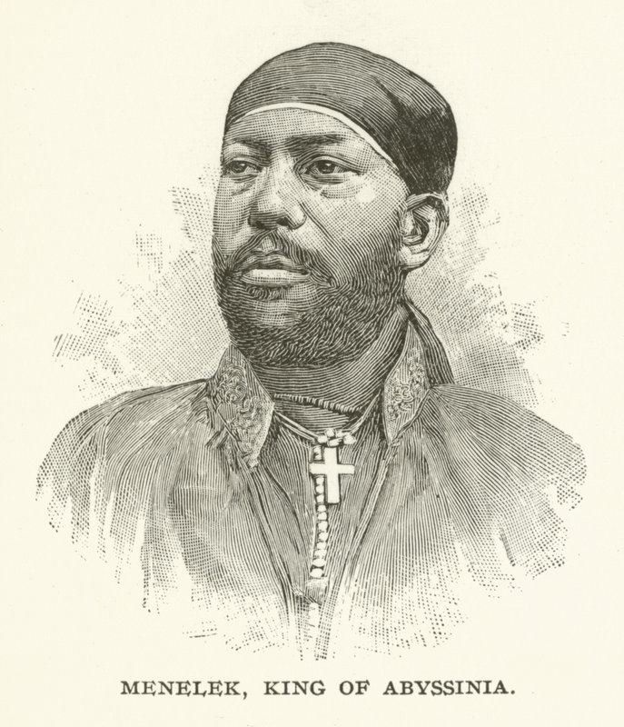 Menelek, King of Abyssinia by American School