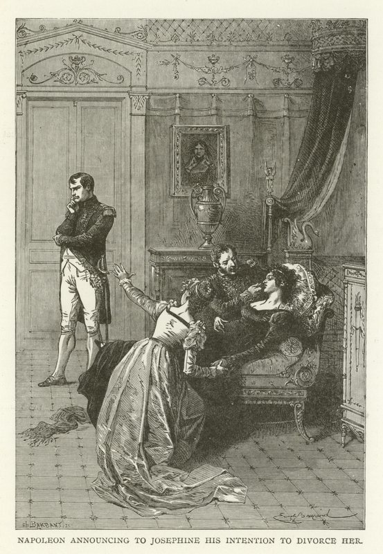Napoleon announcing to Josephine his intention to divorce her by American School