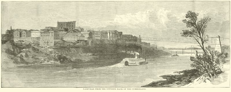 Nashville from the Opposite Bank of the Cumberland, December 1864 by American School