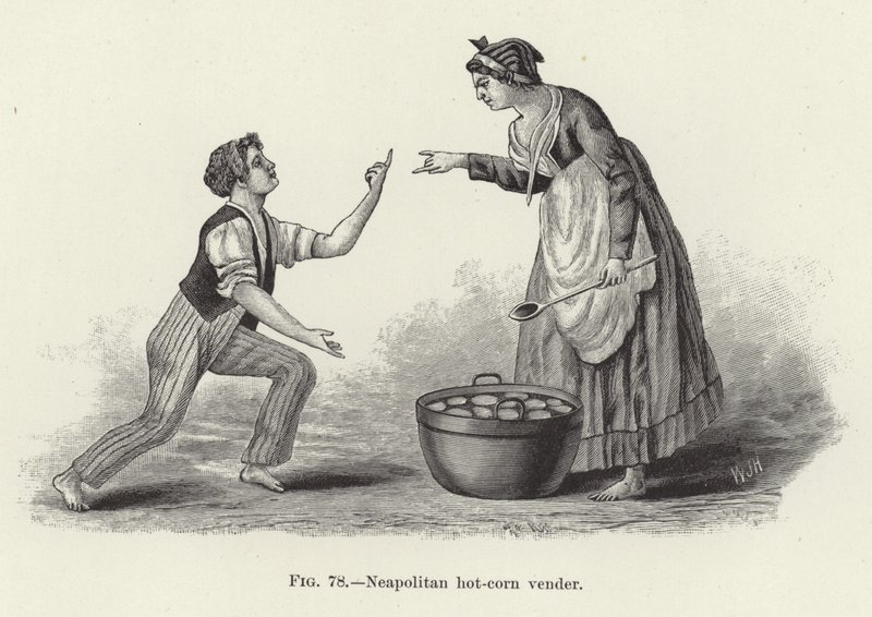 Neapolitan Hot-Corn Vendor by American School