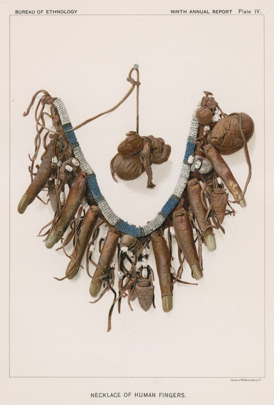 Necklace of Human Fingers by American School