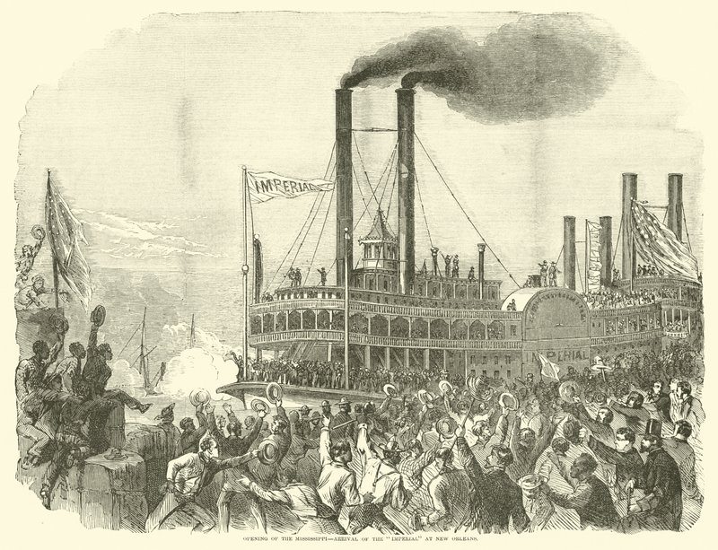 Opening of the Mississippi, Arrival of the Imperial at New Orleans by American School