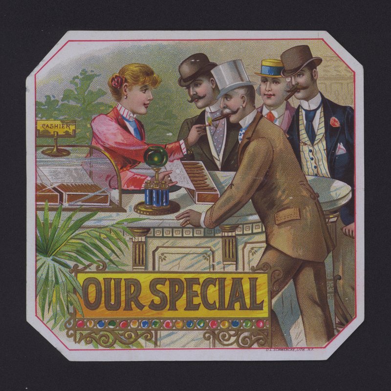 Our Special, cigar label by American School