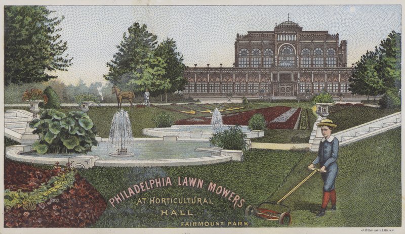 Philadelphia Lawn Mowers at Horticultural Hall by American School