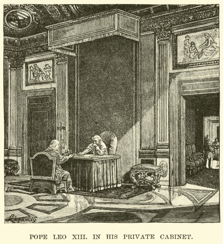 Pope Leo XIII, in his private cabinet by American School
