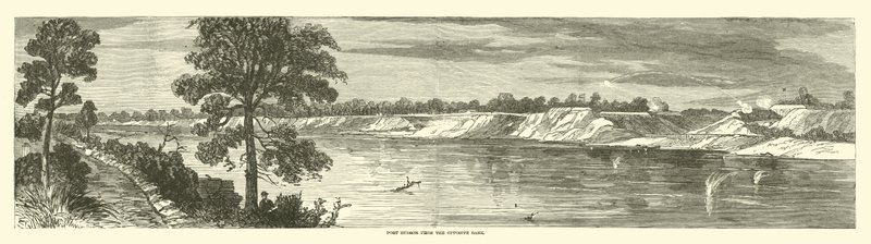 Port Hudson from the Opposite Bank by American School