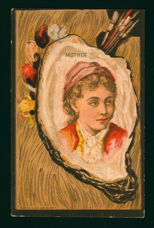 Portrait of a mother by American School