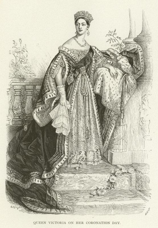 Queen Victoria on her Coronation Day by American School