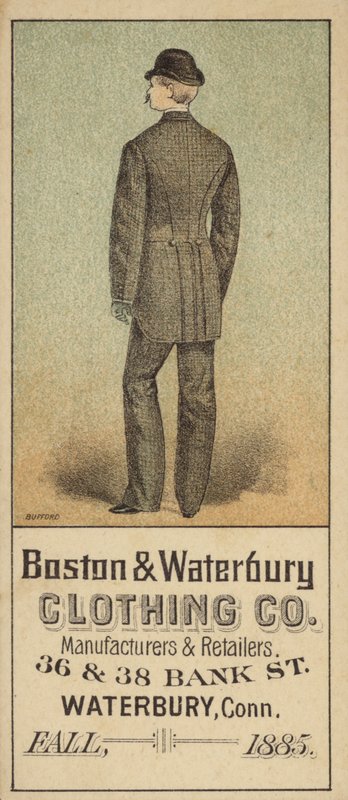 Rear View of Man in Suit by American School