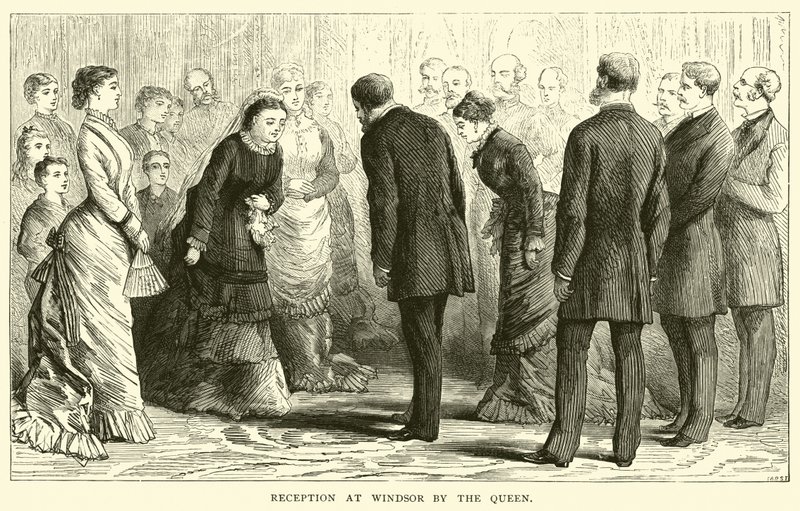 Reception at Windsor by the Queen by American School