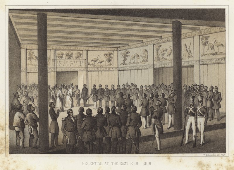 Reception at the Castle of Shui, Ryukyu Islands by American School