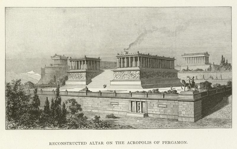 Reconstructed Altar on the Acropolis of Pergamon by American School