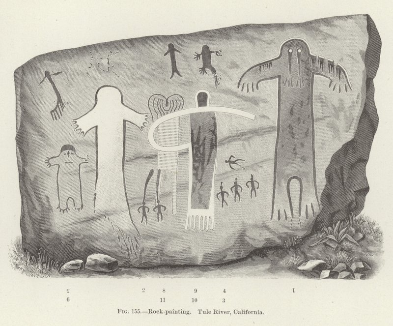 Rock-Painting, Tule River, California by American School