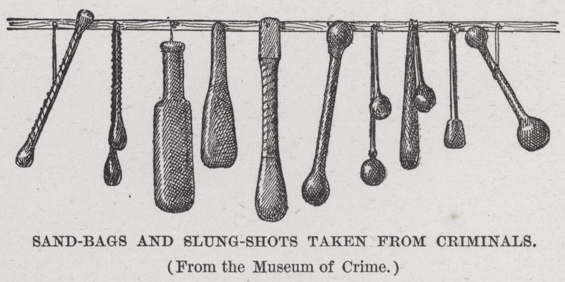Sand-Bags and Slung-Shots Taken from Criminals by American School