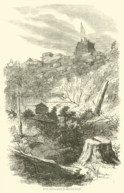Signal Station, Summit of Maryland Heights, September 1862 by American School