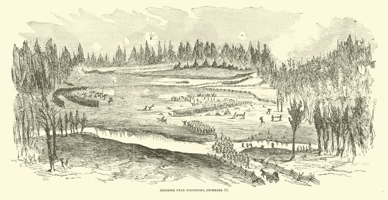 Skirmish near Goldsboro, 17 December, December 1862 by American School