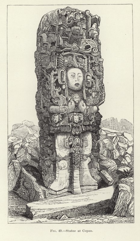 Statue at Copan by American School