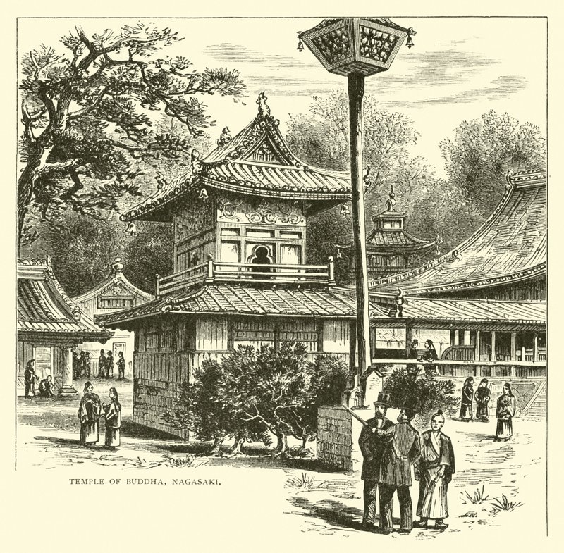 Temple of Buddha, Nagasaki by American School