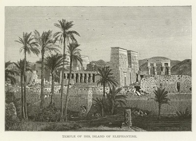 Temple of Isis, Island of Elephantine by American School
