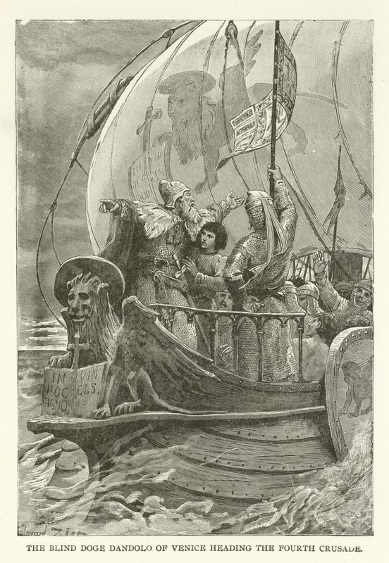 The Blind Doge Dandolo of Venice Heading the Fourth Crusade by American School
