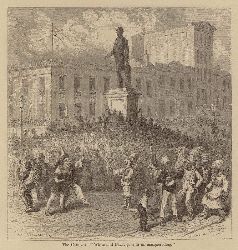 The Carnival, White and Black join in its masquerading by American School