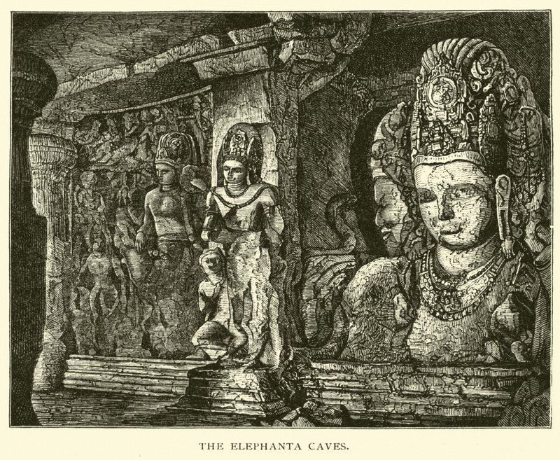 The Elephanta Caves by American School