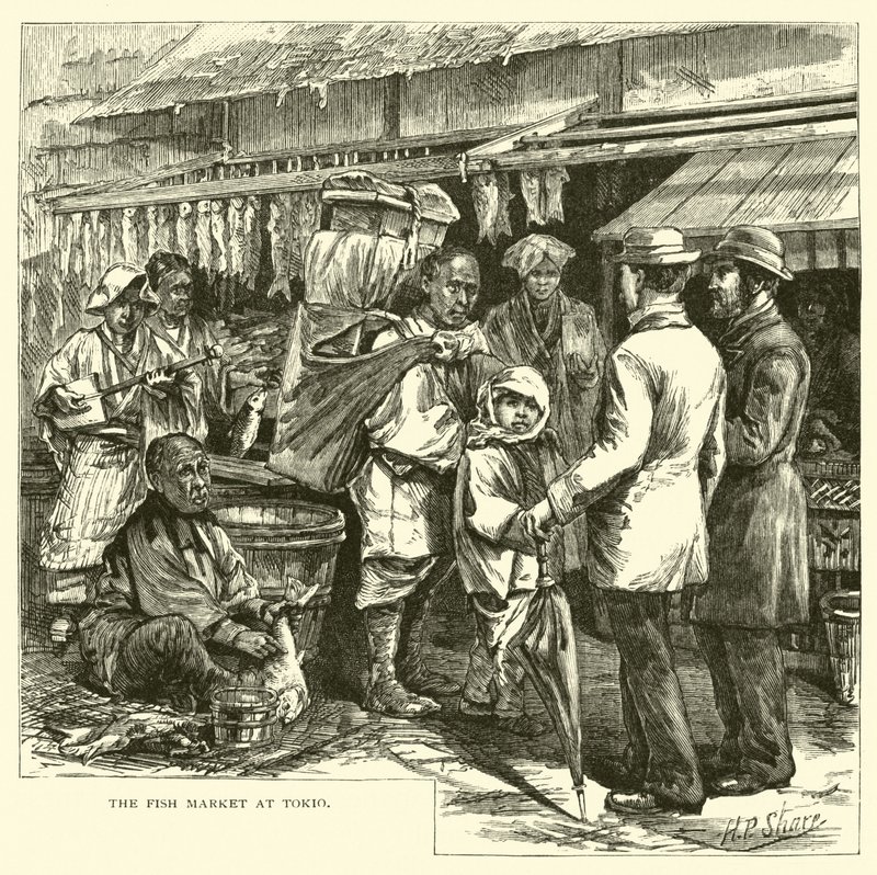 The Fish Market at Tokyo by American School