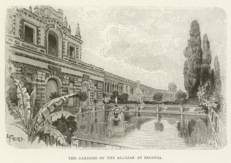 The Gardens of the Alcazar at Segovia by American School