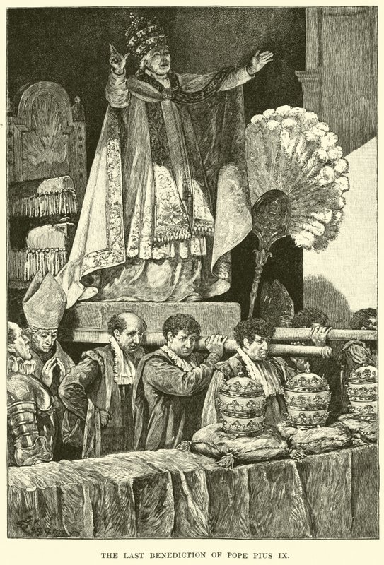 The Last Benediction of Pope Pius IX by American School